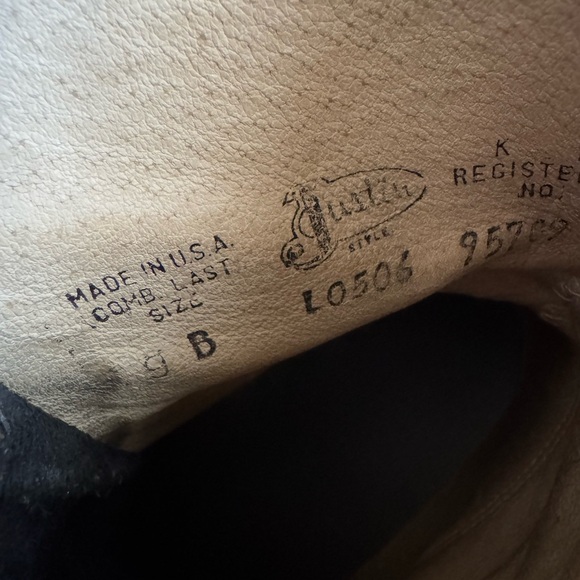 Justin’s Roper lace up boots Kiltie tie plate - Picture 5 of 5